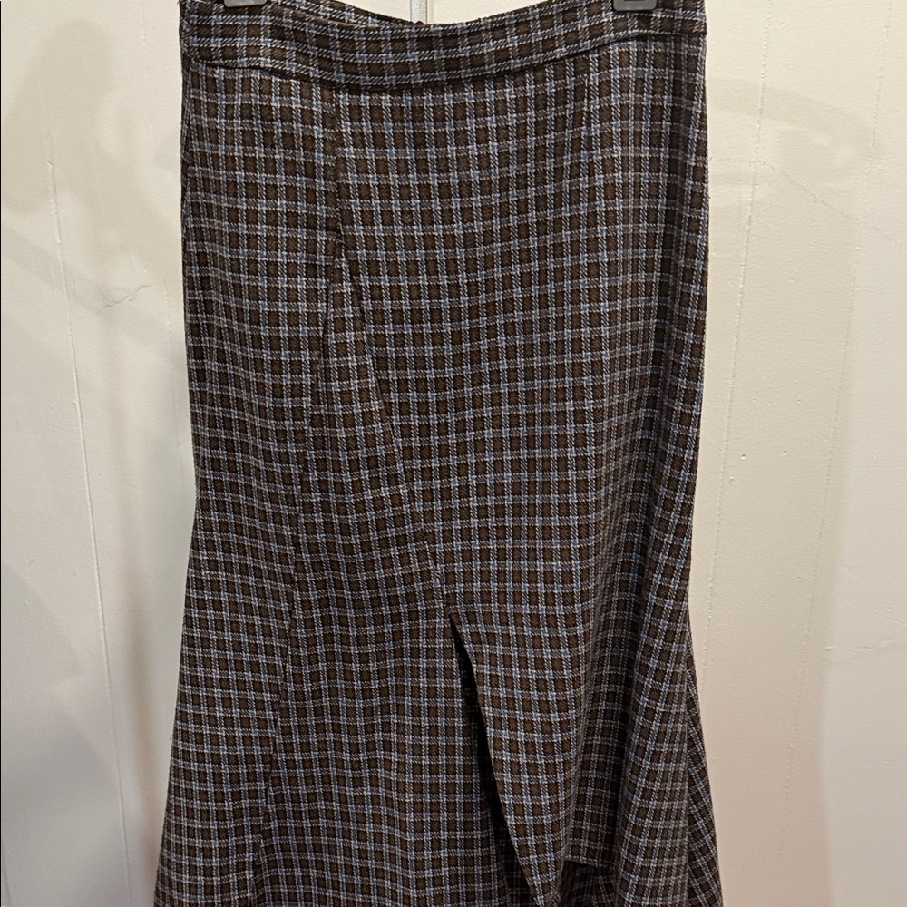 Brown Plaid Women's Skirt
